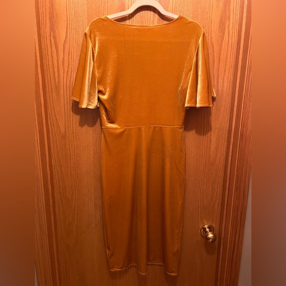 Golden velvet, women’s M, Jack by BB Dakota, midi dress - Picture 3 of 4